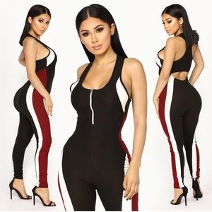 Fashion Nova We're Solid Open Back Jumpsuit